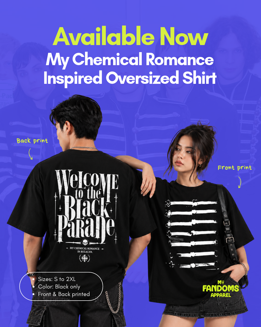 My Chemical Romance - Black Parade Oversized T-shirt
