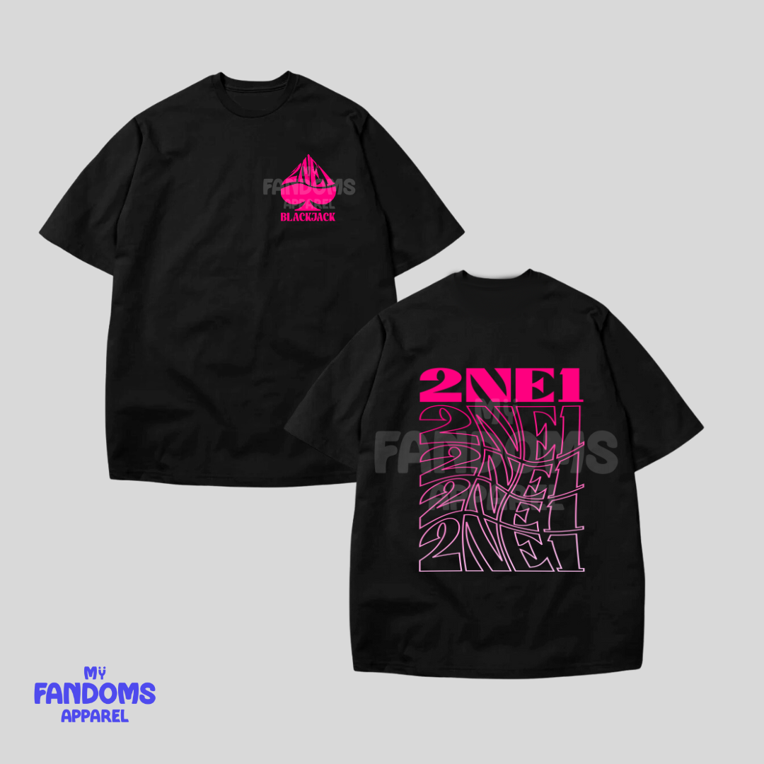 2NE1 - Blackjack KPop Inspired Tshirt Tees