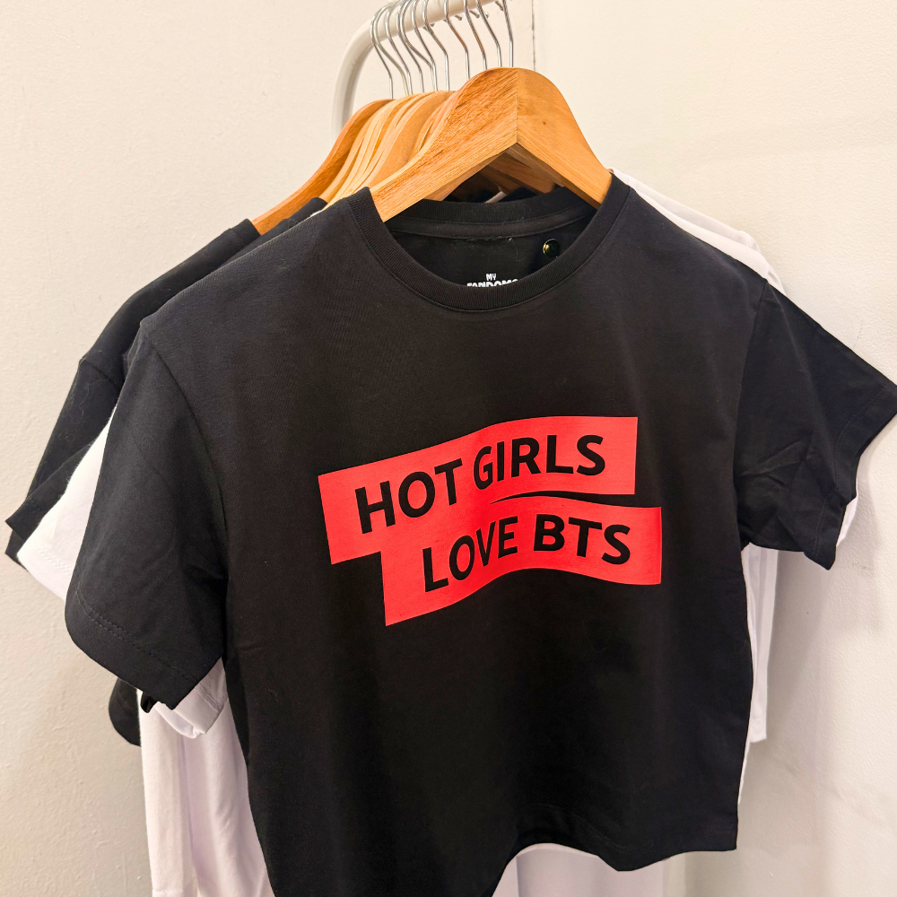 BTS - Hot Girls X BTS -  Crop Top | K-Pop Inspired Fanmade Tee