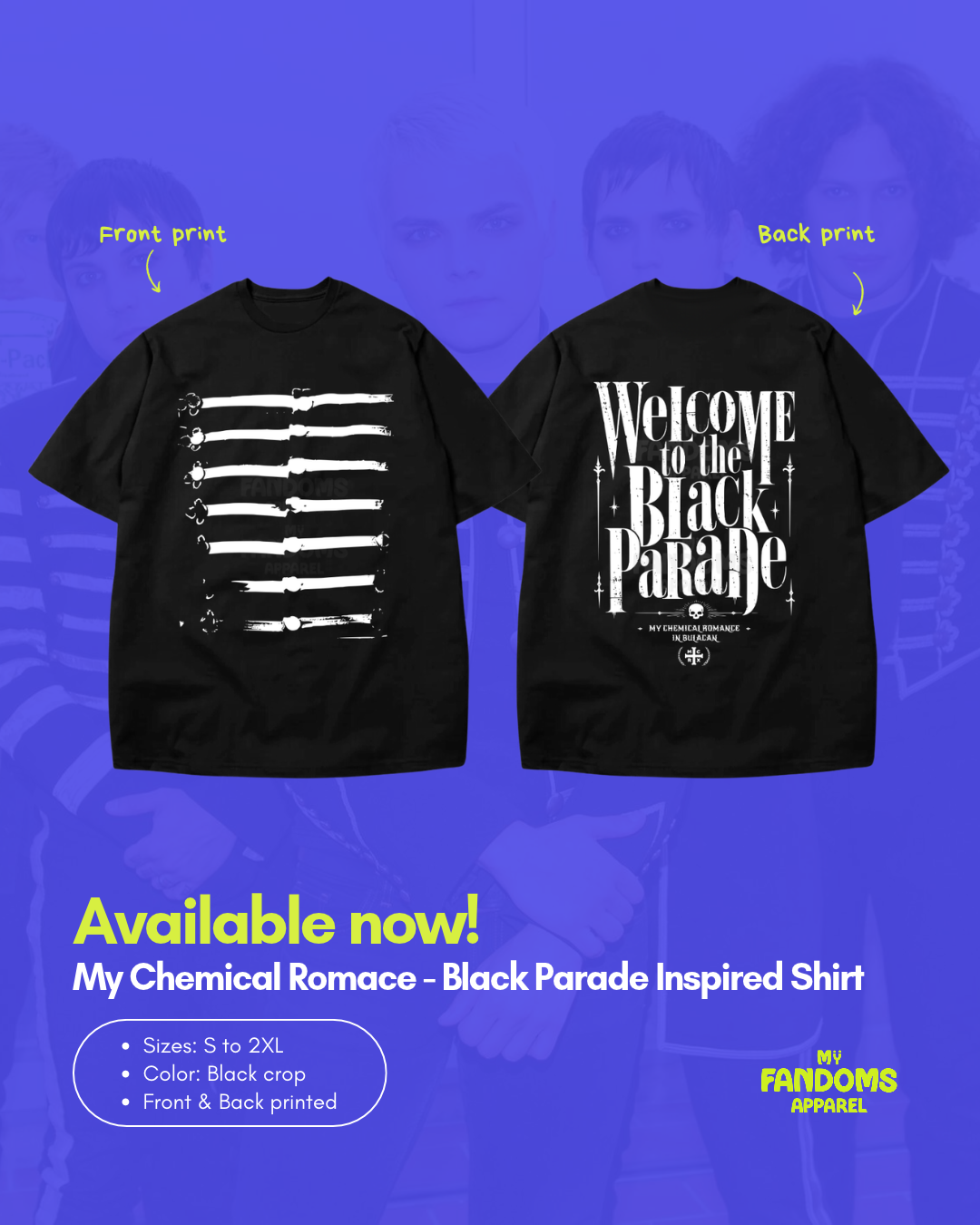 My Chemical Romance - Black Parade Oversized T-shirt