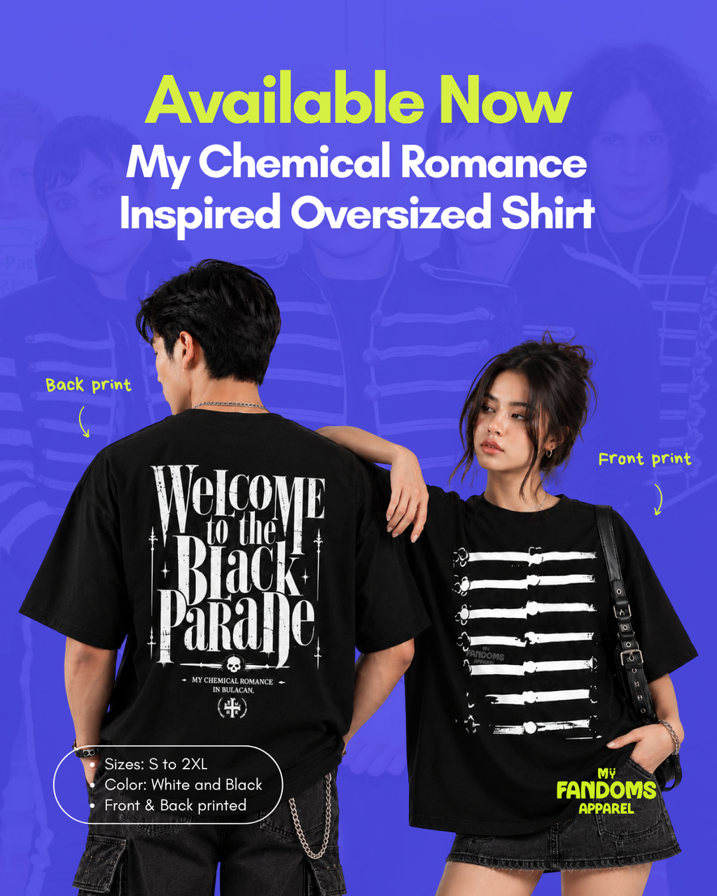 My Chemical Romance - Black Parade Oversized T-shirt