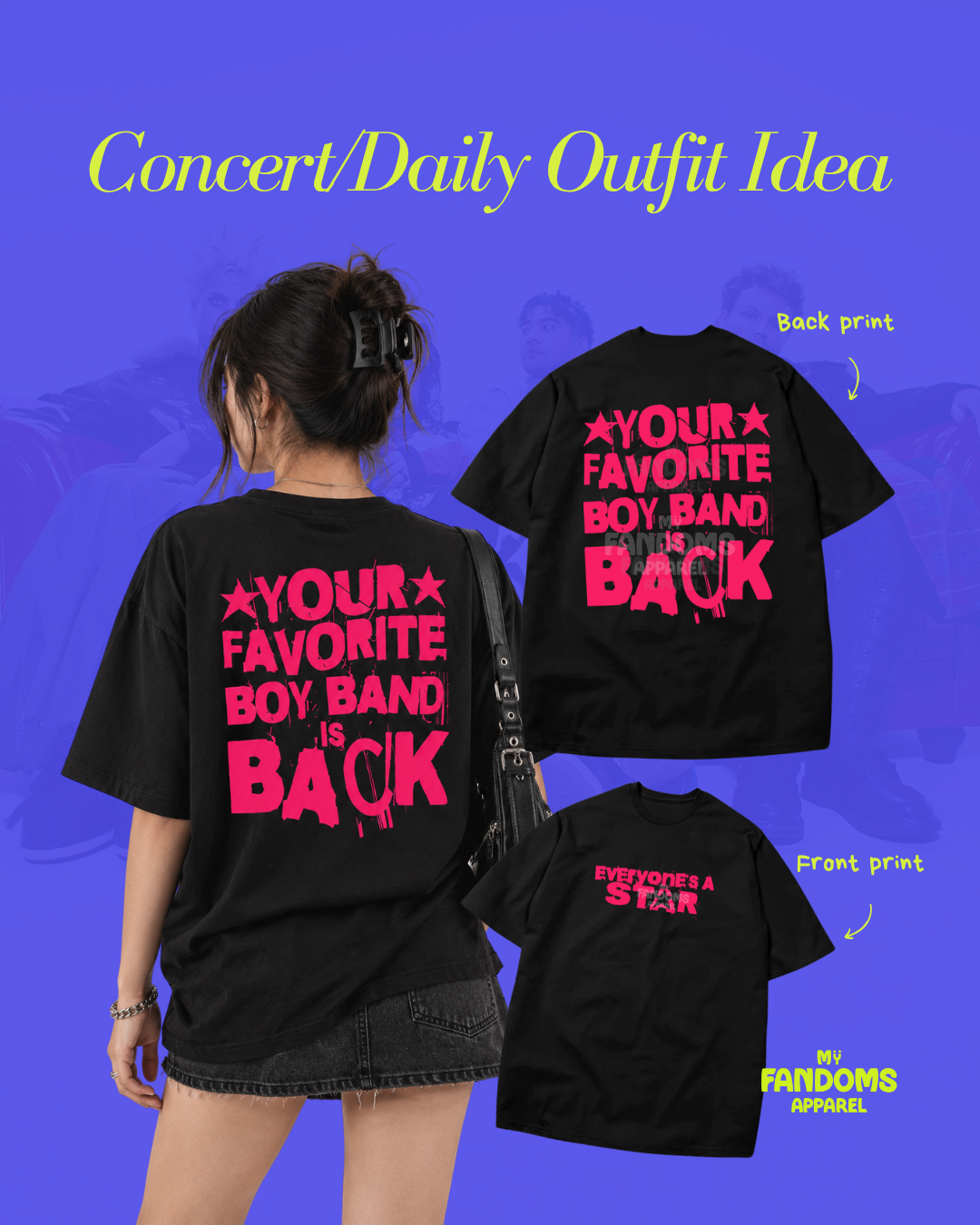 5SOS - Fave Band Inspired Oversized T-shirt