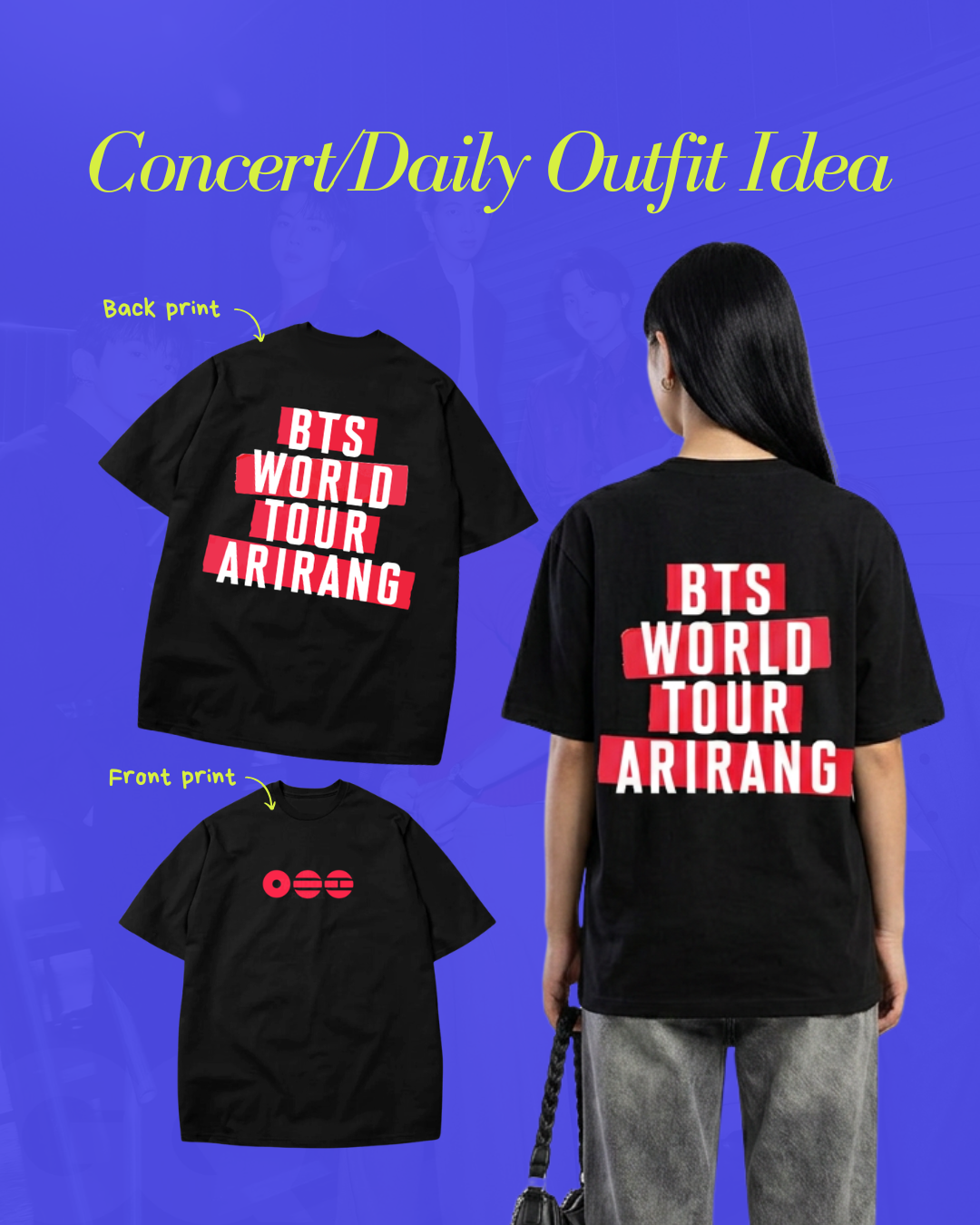 BANGTAN - World Tour - Streetwear Kpop Inspired T-shirt
