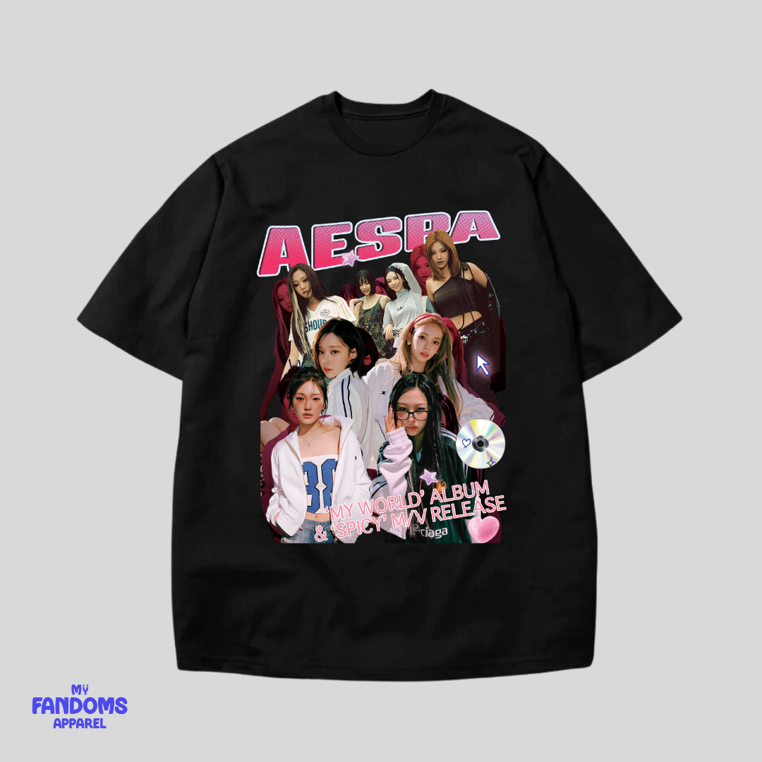 Aespa Kpop Bootleg Vintage Tshirt | Tees Trendy Unisex Urban Fashion