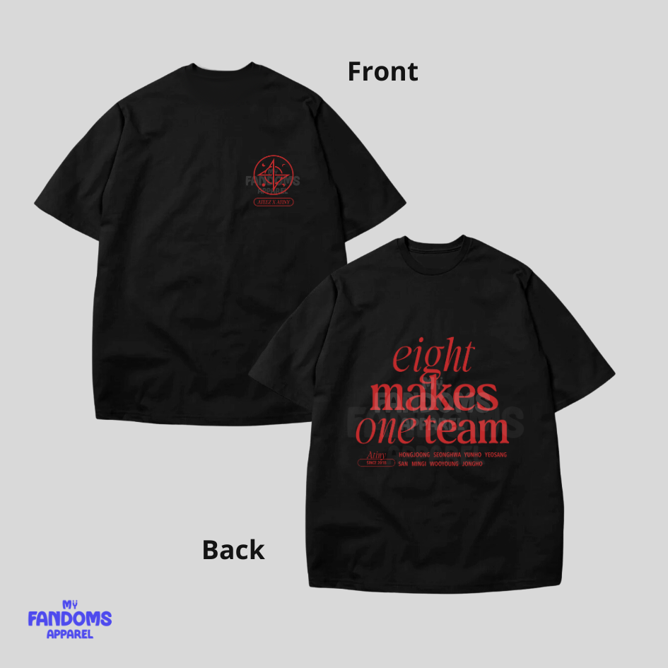 Ateez - 8 Makes 1 - KPop Inspired Tshirt Tees