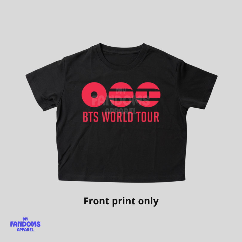BTS - World Tour - Crop Top - K-Pop Inspired Fanmade Tee