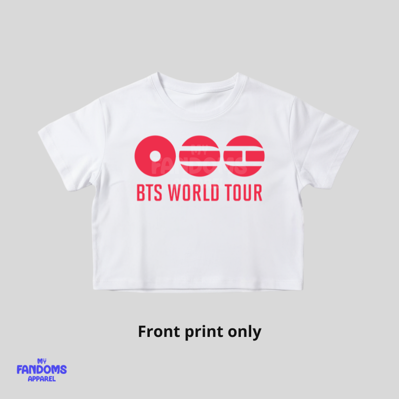 BTS - World Tour | Crop Top KPop Inspired Tshirt Tees