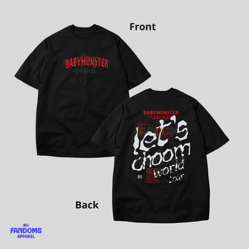 BABYMONSTER - Choom - Streetwear Kpop Inspired T-shirt