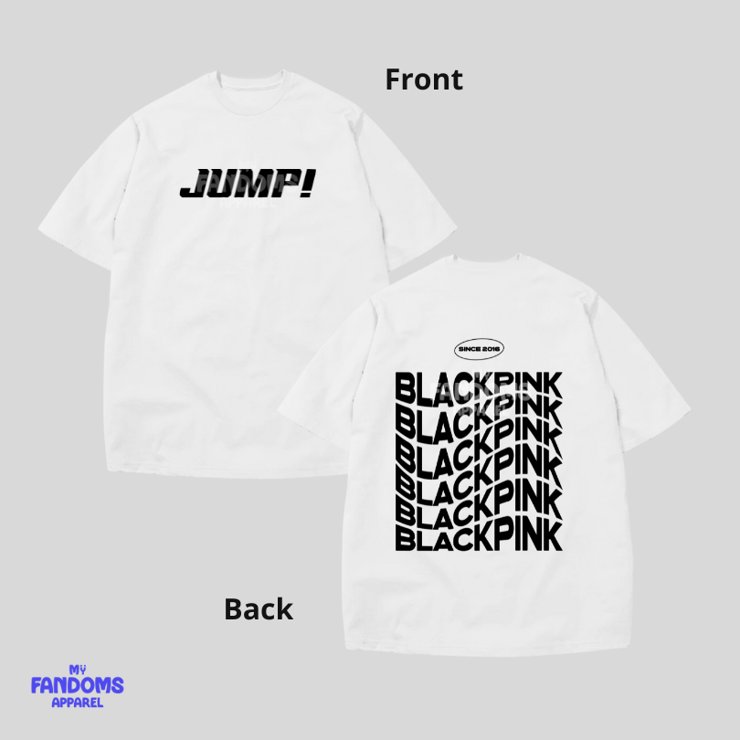 BLACKPINK “Jump” Pro Club Shirt – Fanmade K-Pop Inspired Oversized Tshirt