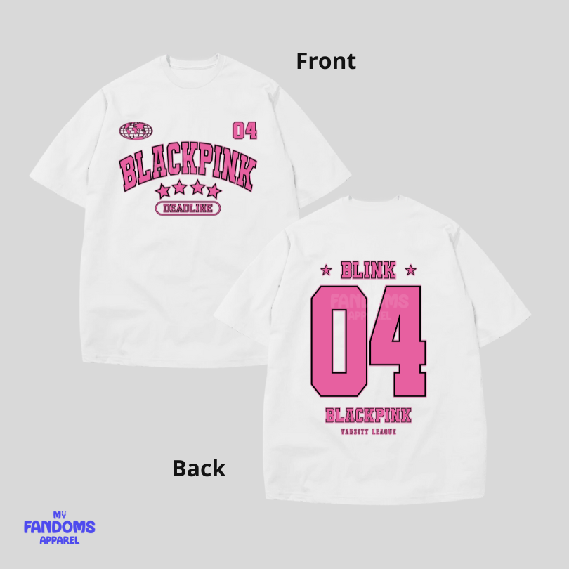 BLACKPINK “Varsity” Pro Club Shirt – Fanmade K-Pop Inspired Oversized Tshirt