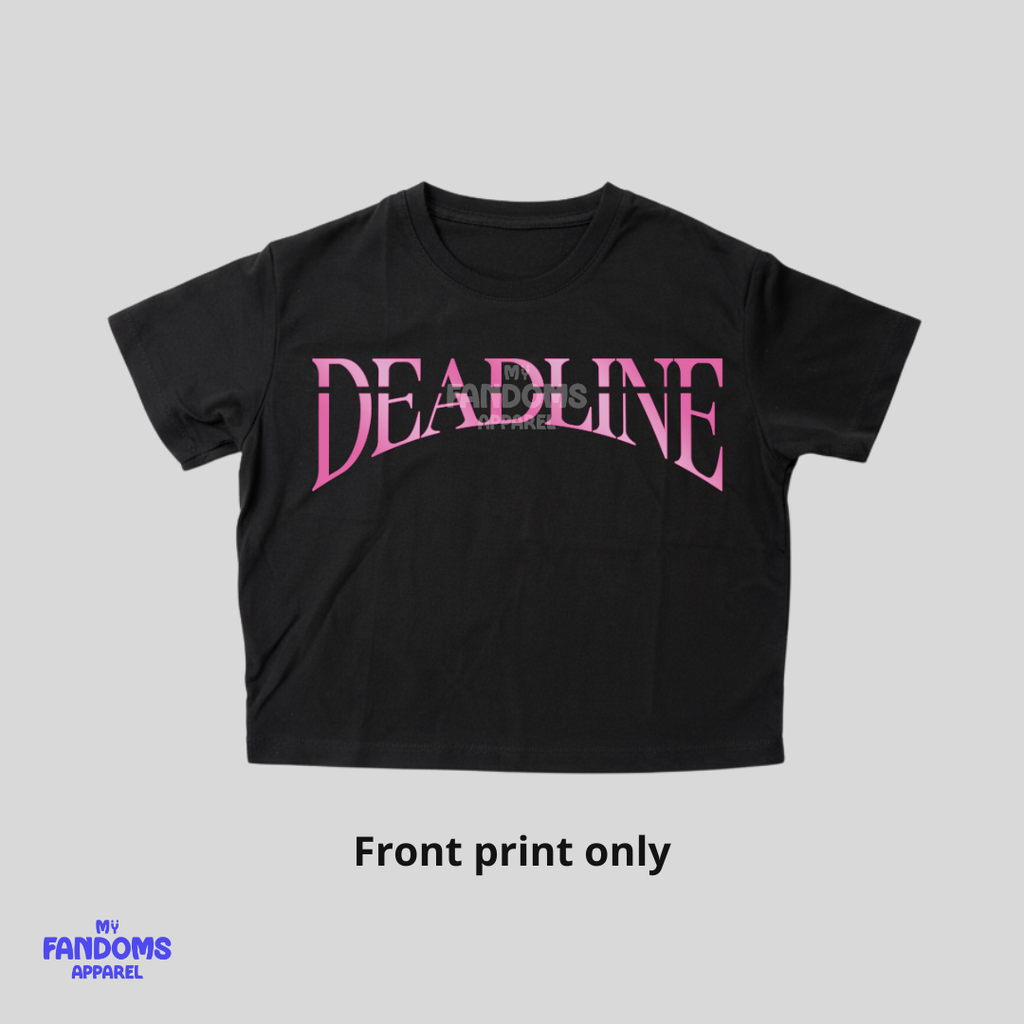 BLACKPINK “Deadline” Crop Top | K-Pop Inspired Fanmade Shirt