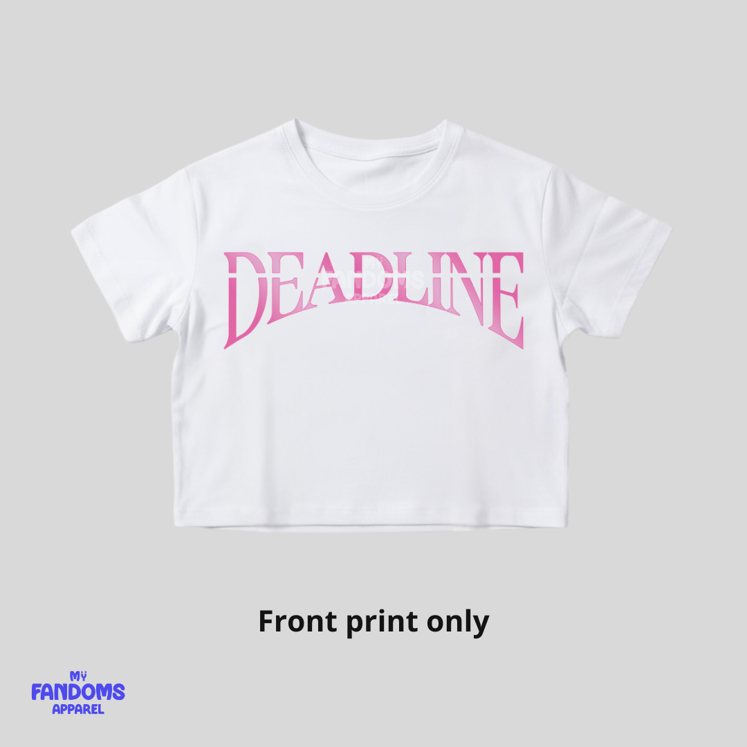 BLACKPINK “Deadline” Crop Top | K-Pop Inspired Fanmade Shirt