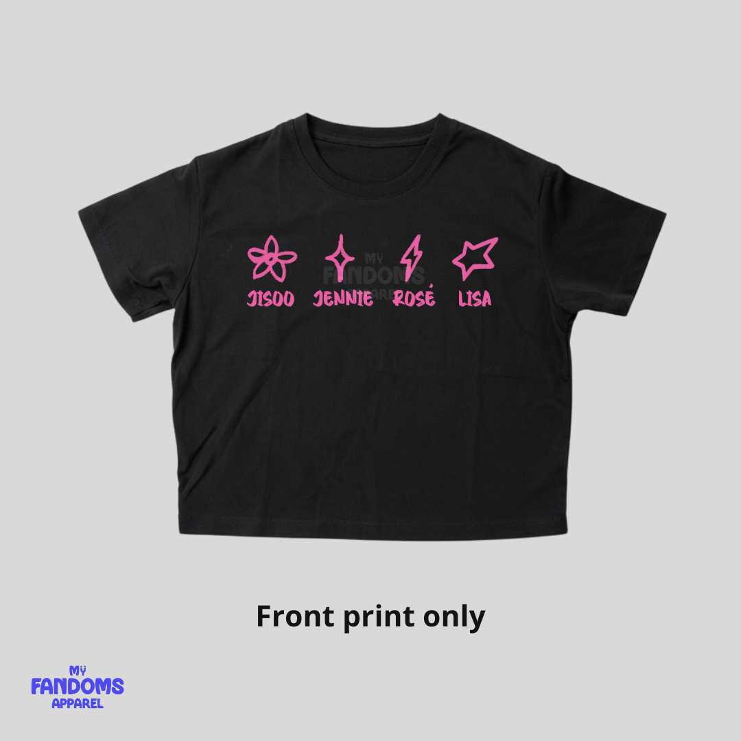 BLACKPINK “Icons” Crop Top | Fanmade K-Pop Inspired Tee