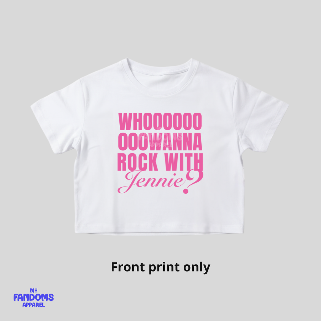 BLACKPINK Jennie “like Jennie” Crop Top | K-Pop Inspired Fanmade Tee