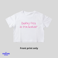 BLACKPINK Lisa “Rockstar” Crop Top | K-Pop Inspired Fanmade Tee