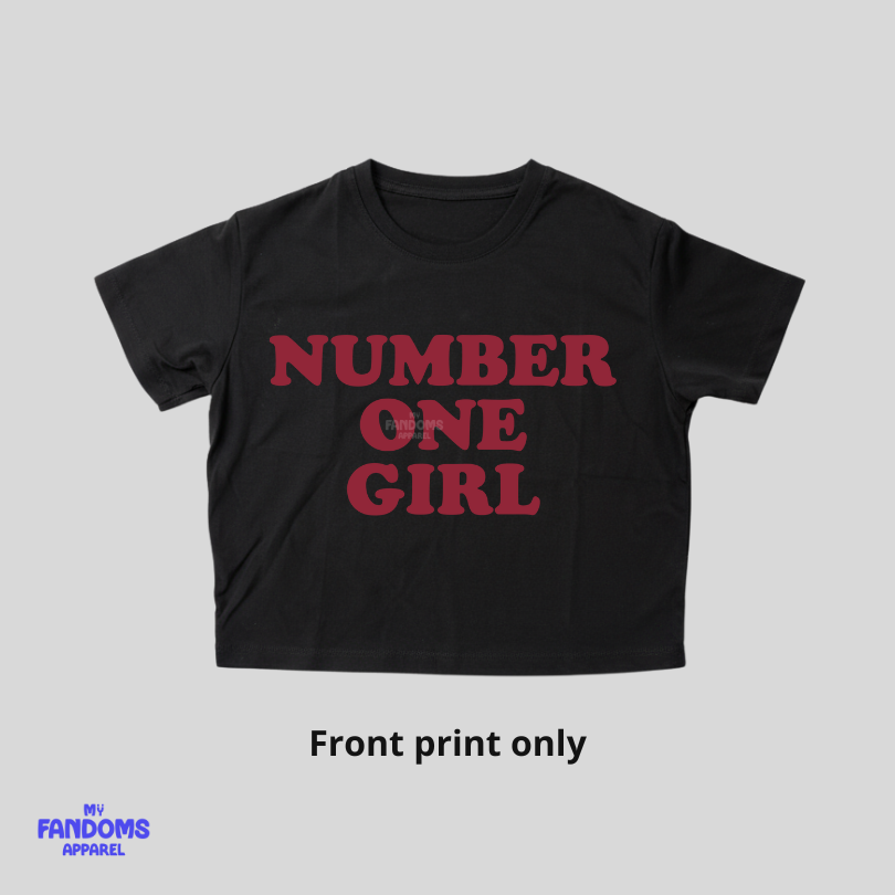 BLACKPINK Rosé “Number One Girl” Crop Top | K-Pop Inspired Fanmade Tee