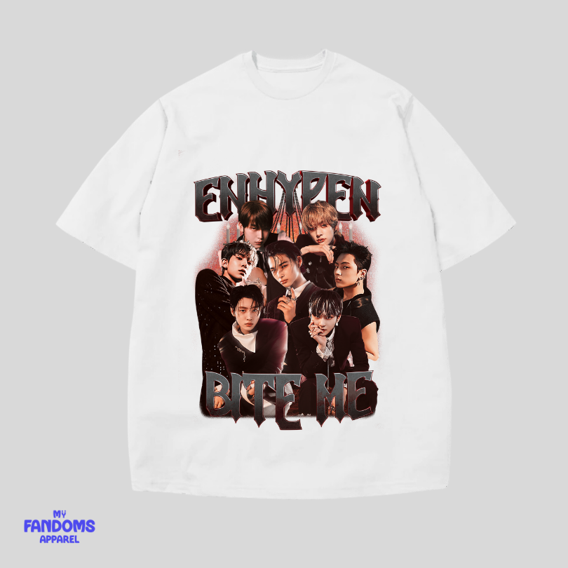Enhypen Bite Me Bootleg - Streetwear KPop Tshirt Tees