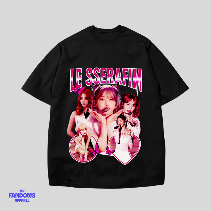 Le sserrafim Hot - Bootleg KPop Tshirt Tees