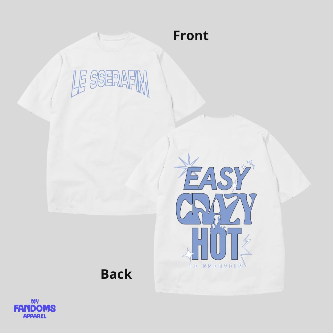 Le sserrafim - Easy, Crazy, Hot KPop Tshirt Tees