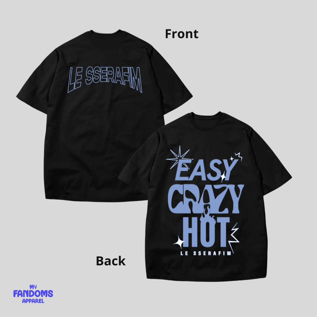 Le sserrafim - Easy, Crazy, Hot KPop Tshirt Tees