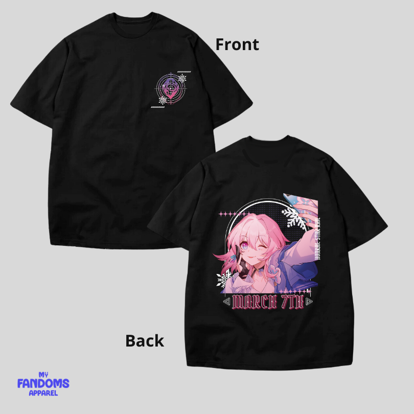 Honkai Star Rail: March 7th Streetwear Urban Tshirt | Tees Trendy Unisex Urban Fashion Game