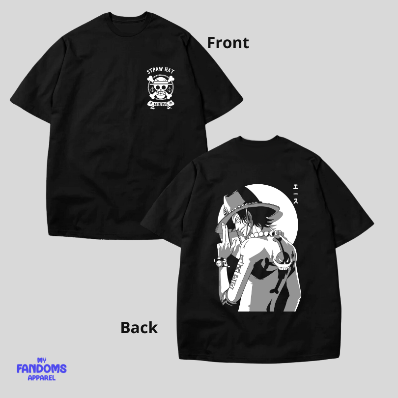 One Piece Ace VR 1  - Anime Inspired Fan Shirt Tees Trendy Unisex