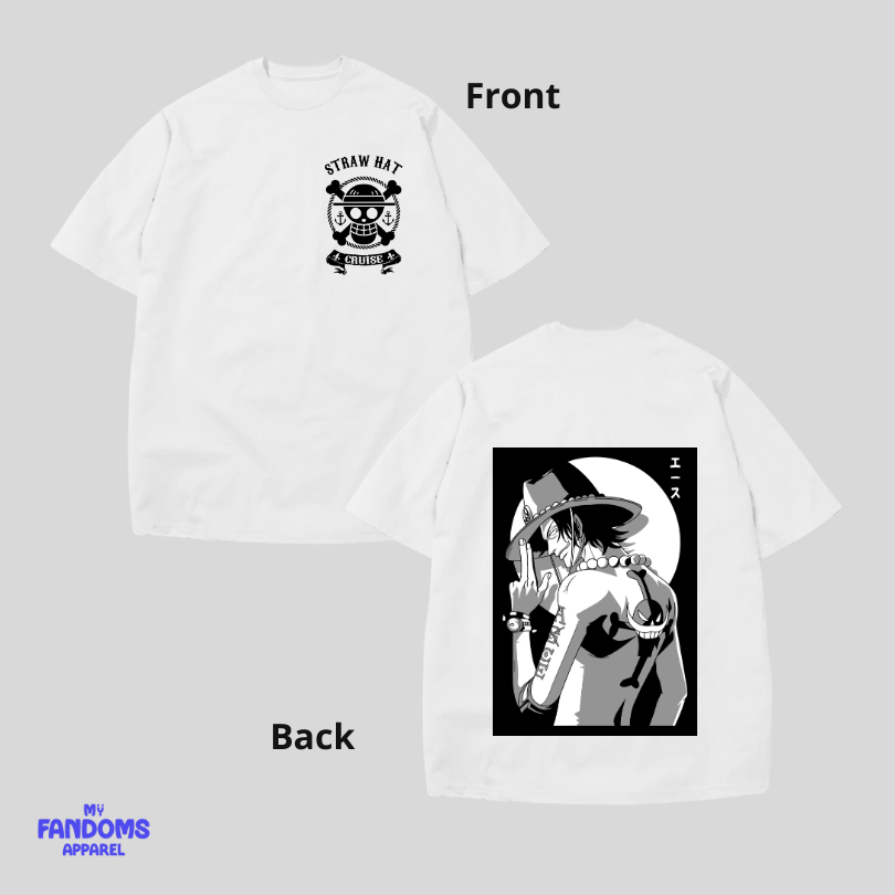One Piece Ace VR 1  - Anime Inspired Fan Shirt Tees Trendy Unisex
