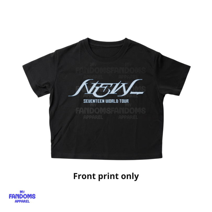 Seventeen - New Tour Crop Top | K-Pop Inspired Fanmade Tee