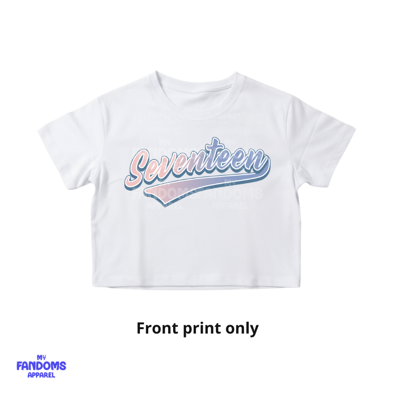 Seventeen - Varsity Crop Top | K-Pop Inspired Fanmade Tee