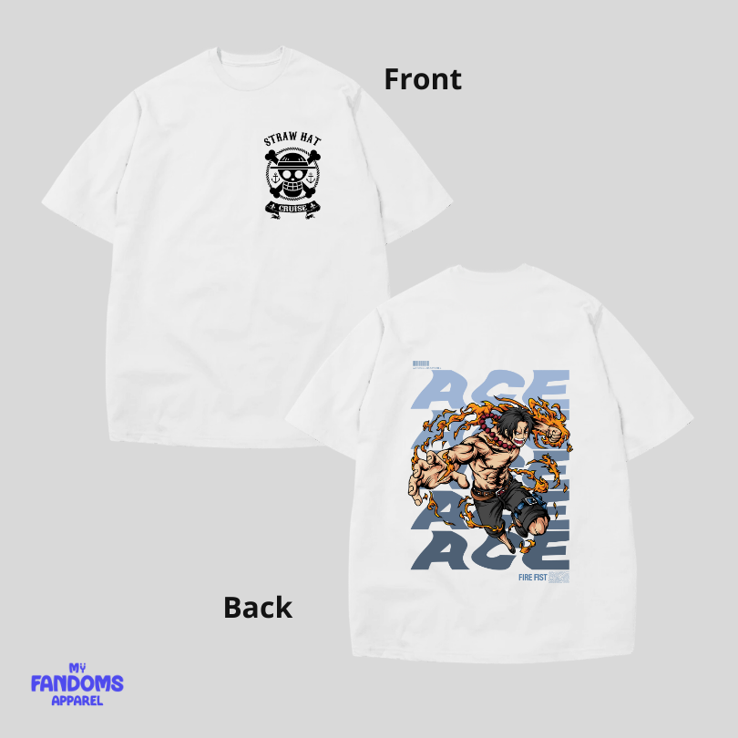 One Piece Ace V2 - Anime Inspired Fan Shirt Tees Trendy Unisex